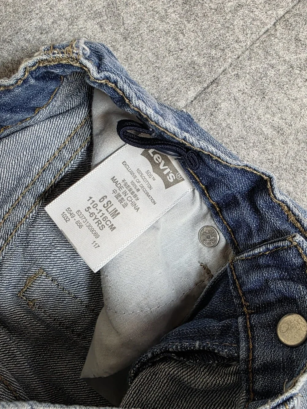 Levi’s 505 Boys 6 Slim Blue Regular Fit Jeans